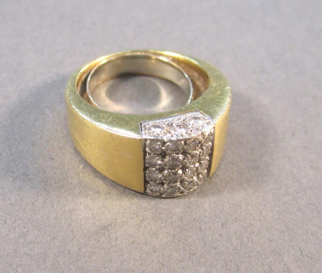 14K Gold and Diamond Man's Ring (1 of 4)