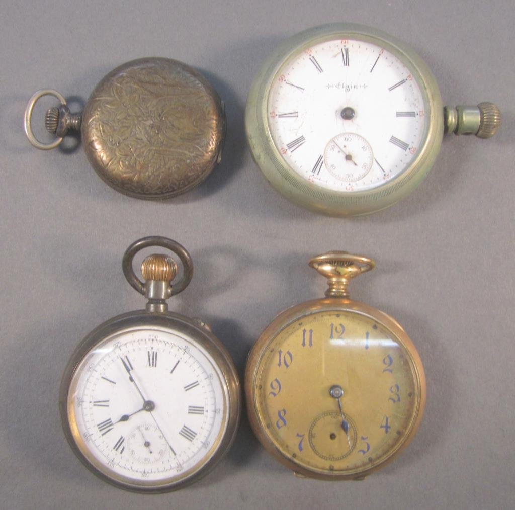 4 Assorted Pocket Watches (1 of 2)