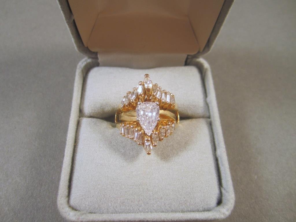 2 Part 14K Gold and Diamond Wedding Set (1 of 2)