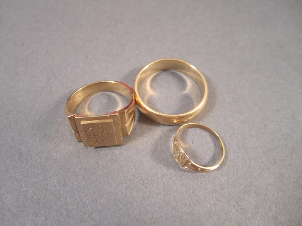 Three 14K Gold Rings (1 of 2)