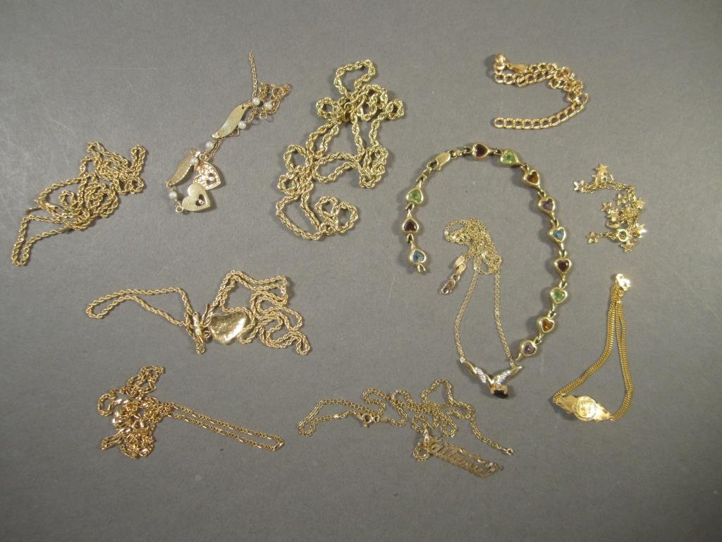 Assorted 14K Gold Chains and Bracelets (1 of 2)