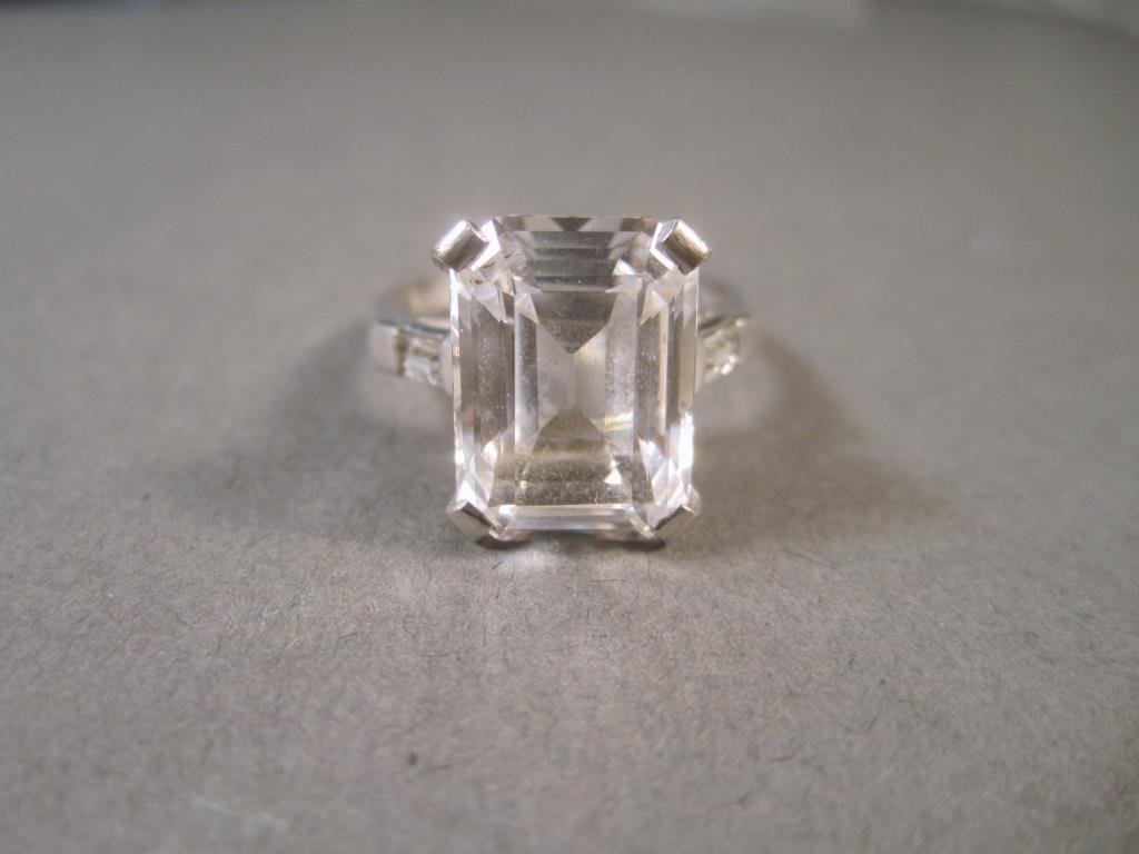 14K Gold and Simulated Diamond Ring (1 of 2)