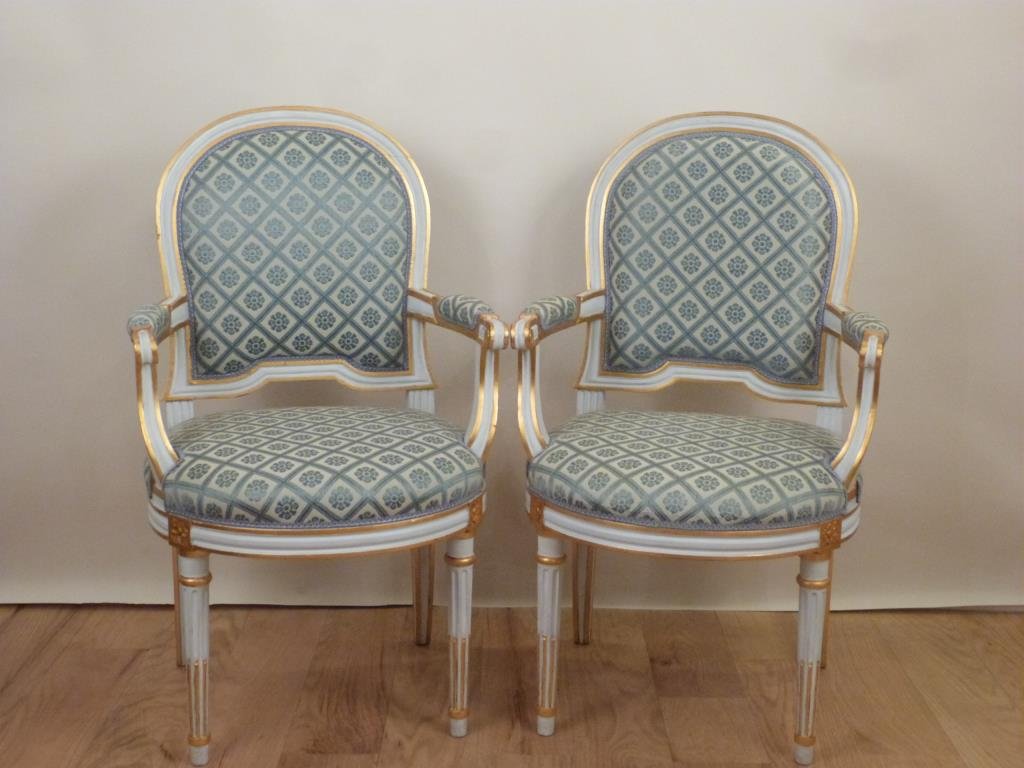 Pair Manner of Jansen Armchairs (1 of 6)