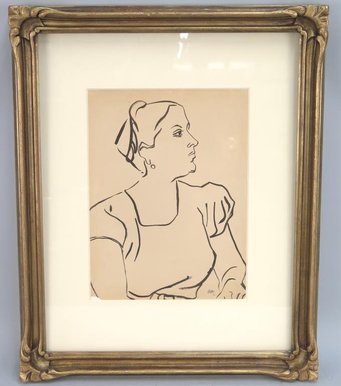 After Edward Munch - Black Ink on Paper (as is) (1 of 8)