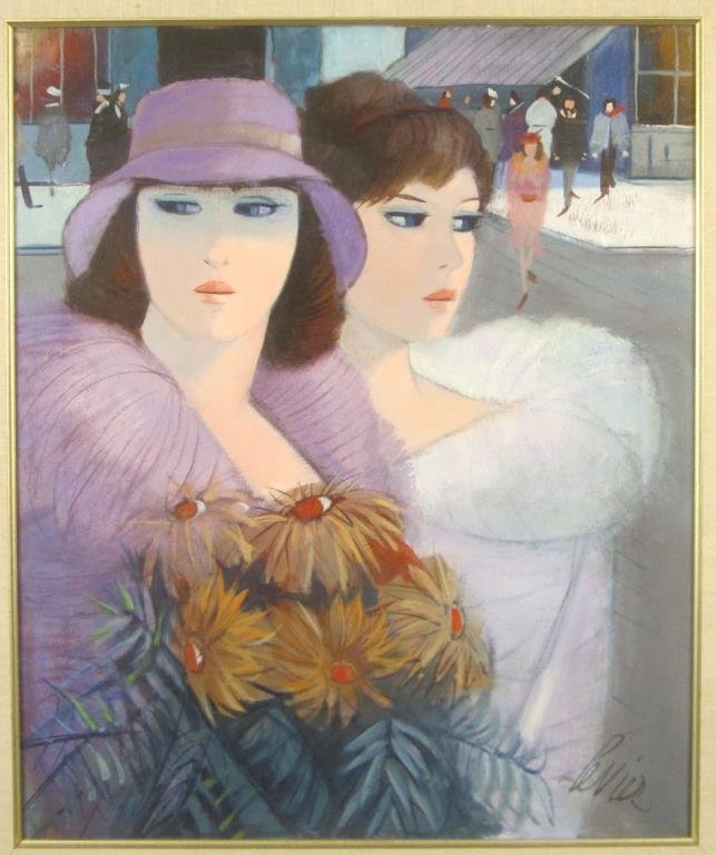 Charles Levier - Two Women in Street Scene (1 of 5)