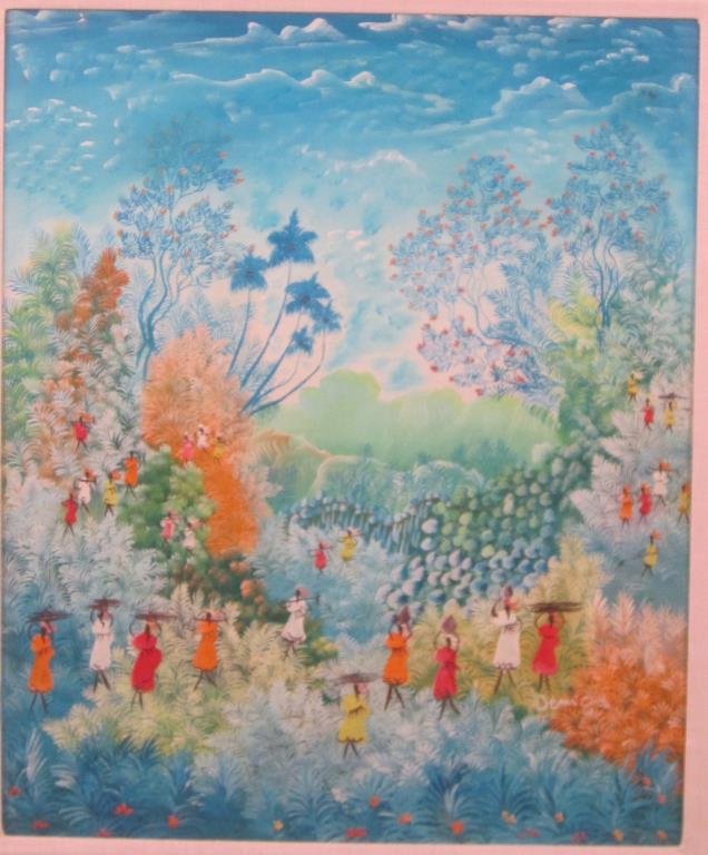Denis Guy - Haitian Style Oil on Canvas (1 of 3)