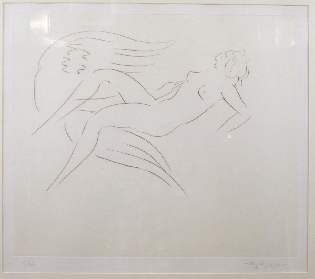 Signed Illegibly in Hebrew - Lithograph (1 of 6)