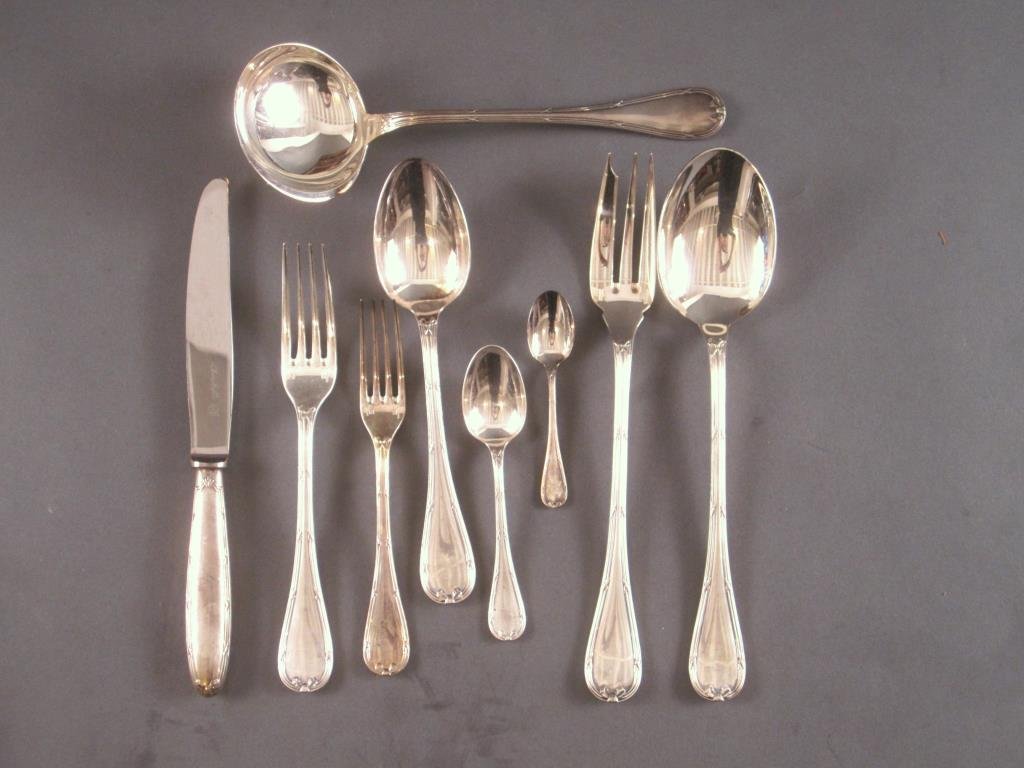 106 Piece Christofle Silver Plated Flatware Set (1 of 10)