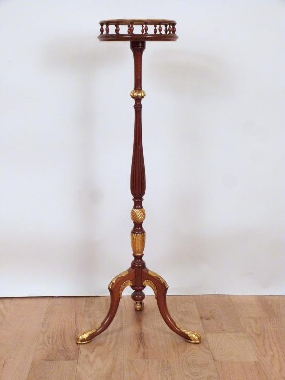 Regency Style Partial Gilt Mahogany Urn Stand (1 of 3)