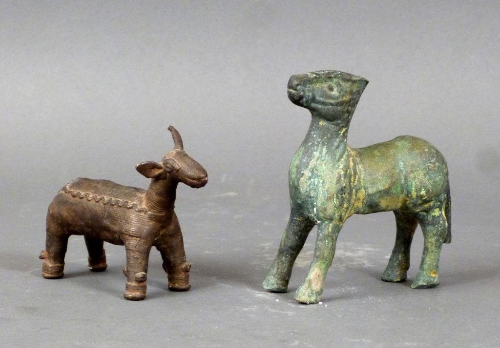 2 Far Eastern Bronze Animals (1 of 3)