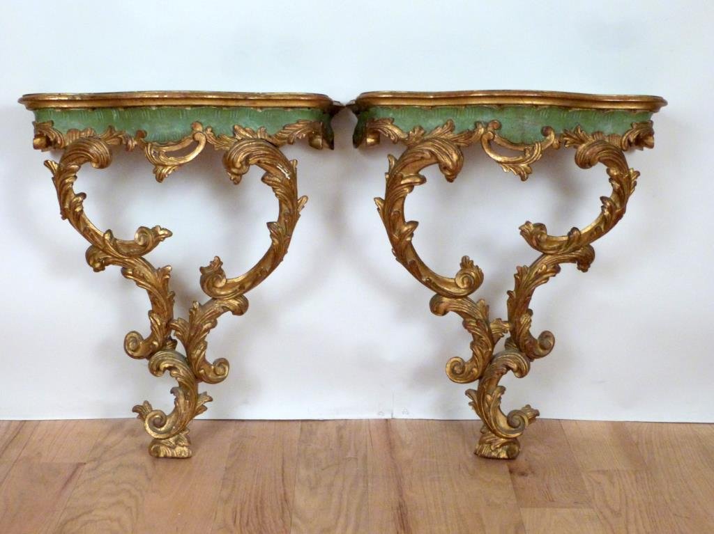 Pair Georgian Style Bracket Consoles (1 of 6)