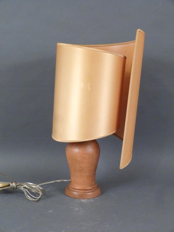 Signed Mid-Century Pottery Lamp (1 of 4)