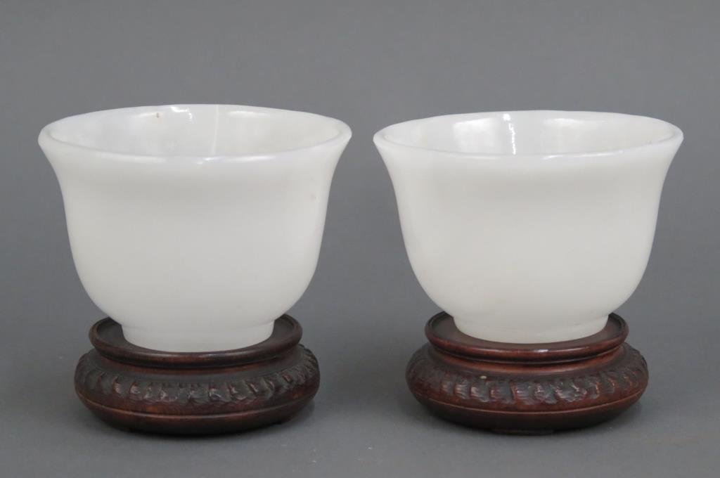 Pair White Stone Bowls (1 of 5)