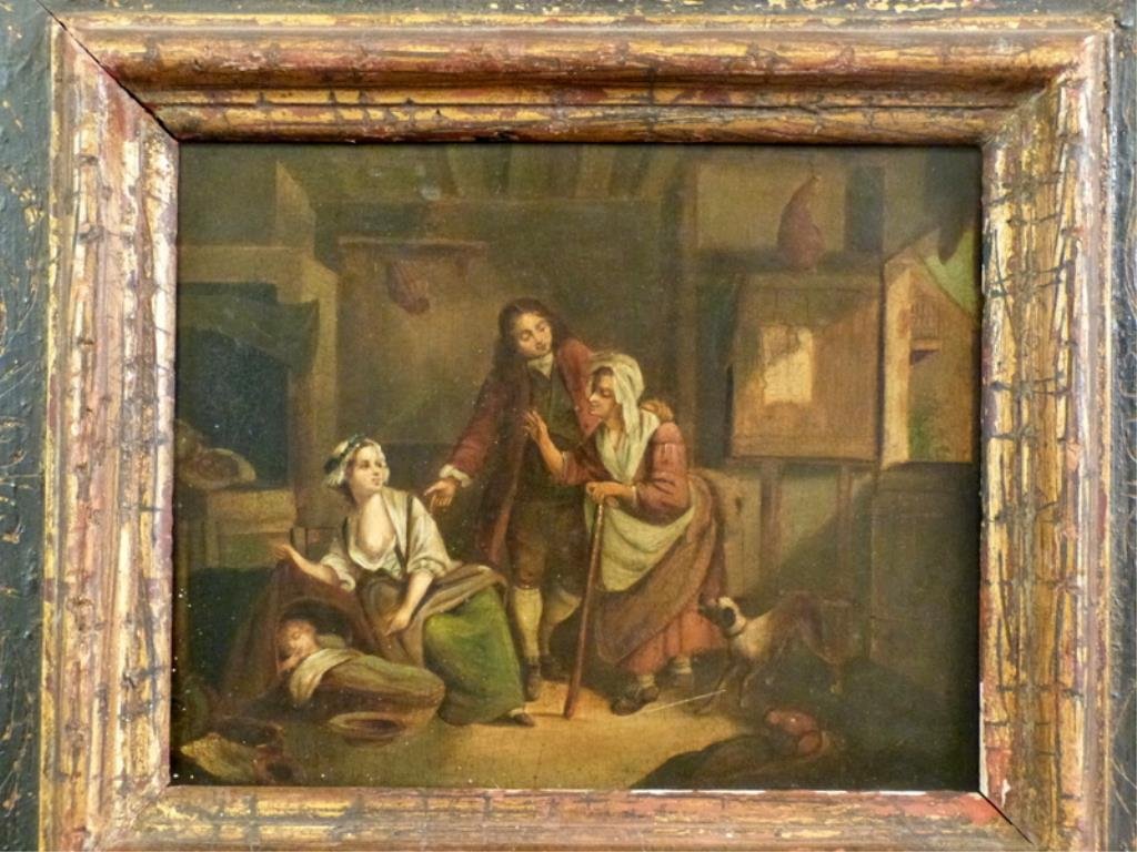 Unsigned - Antique Oil on Tin (1 of 8)