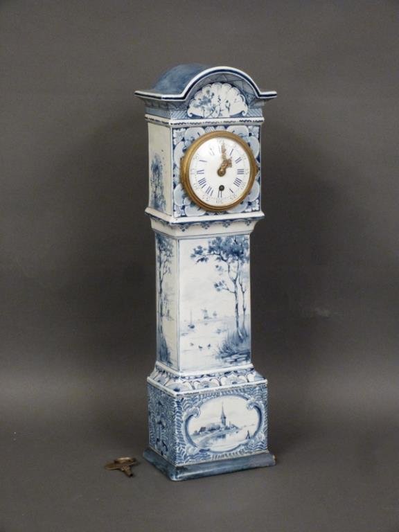 Delft Table Top Size Tall Case Clock (1 of 6)