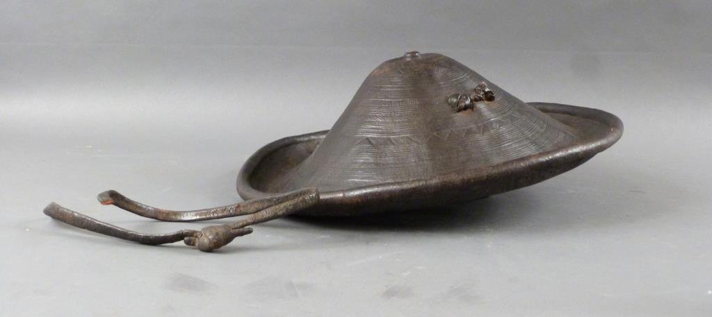 African Cone Form Heavy Hide Hat (1 of 8)