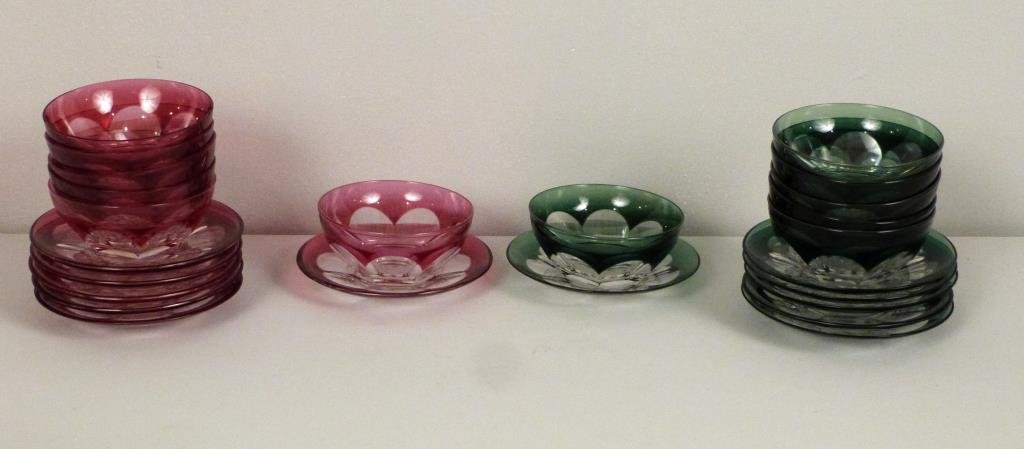 12 Piece Finger Bowl and Under Plate Set (1 of 4)