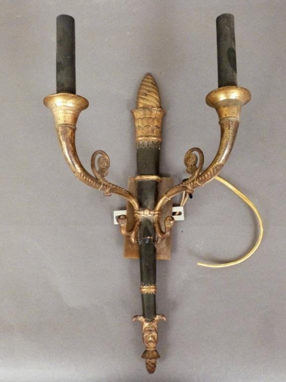 Empire Style Single Bronze Sconce (1 of 3)