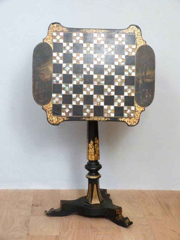 Victorian Tilt Top Games Table (1 of 7)