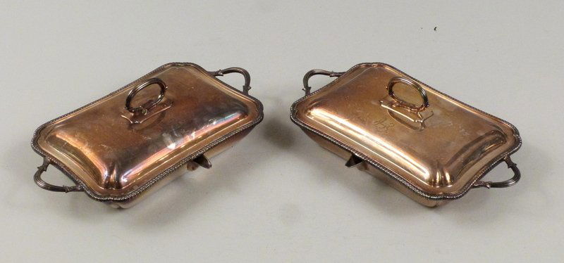 Pair of Elkington Covered Warming Dishes (1 of 4)