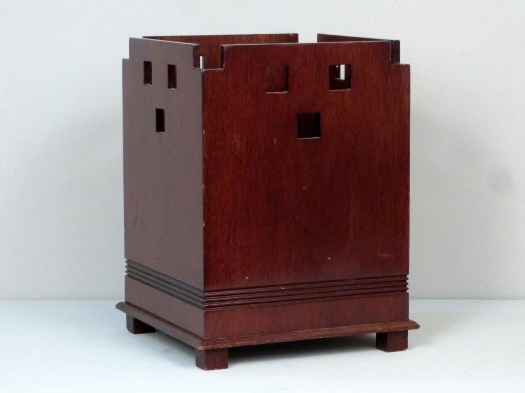 Mahogany De Coene Decor for Peter Marino Waste Bin (1 of 6)