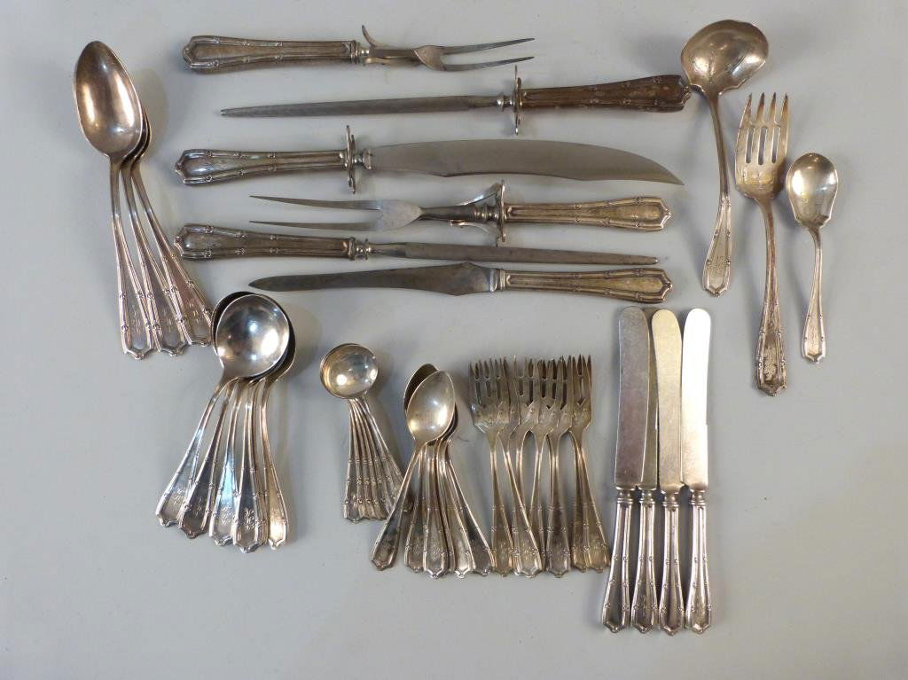 42 Piece Alvin Sterling Partial Flatware Set (1 of 5)
