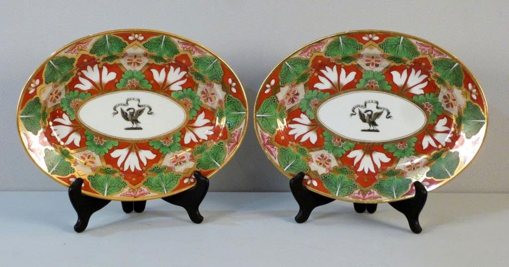 Pair Antique English Small Oval Platters (1 of 7)