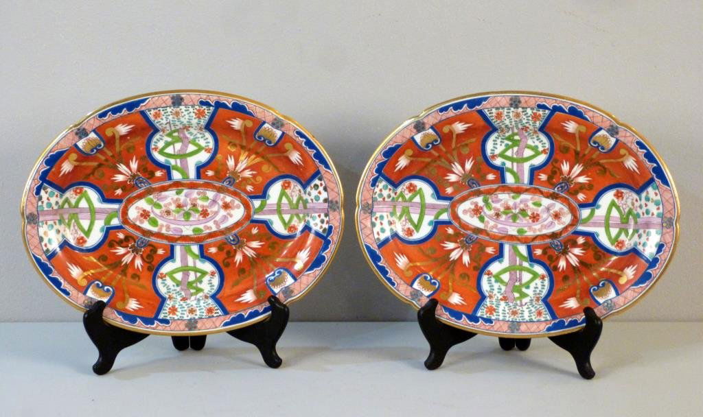 Pair of Antique English Small Oval Platters (1 of 5)
