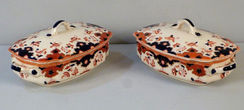 Pair Vintage English Covered Tureens (1 of 4)