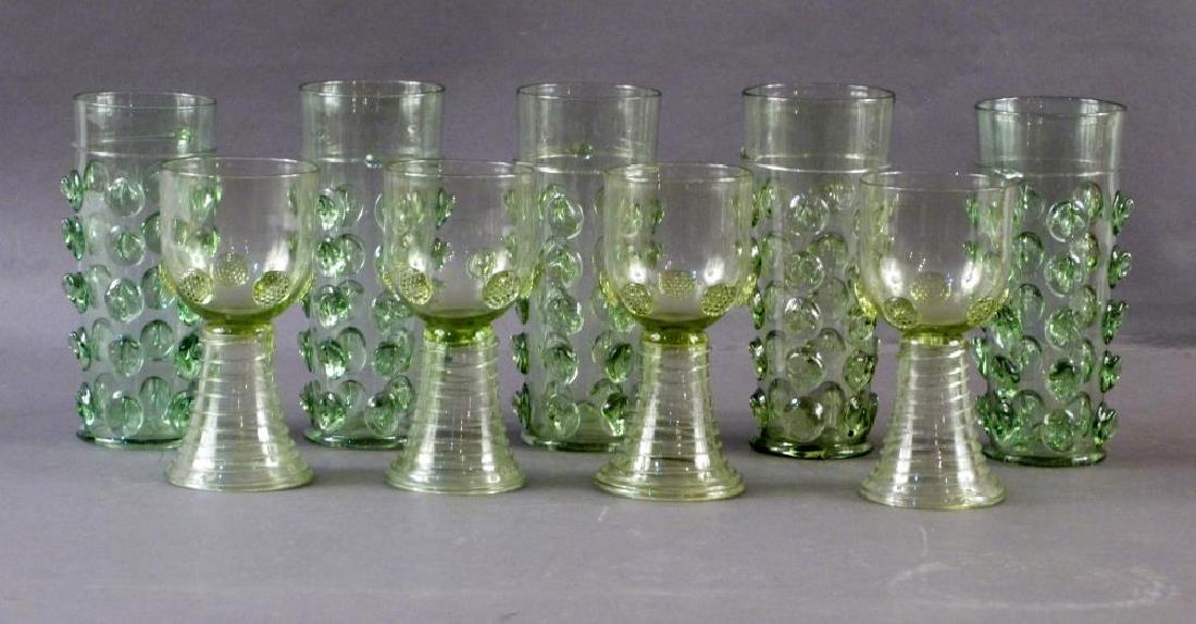 2 Sets of Green Glassware (1 of 5)