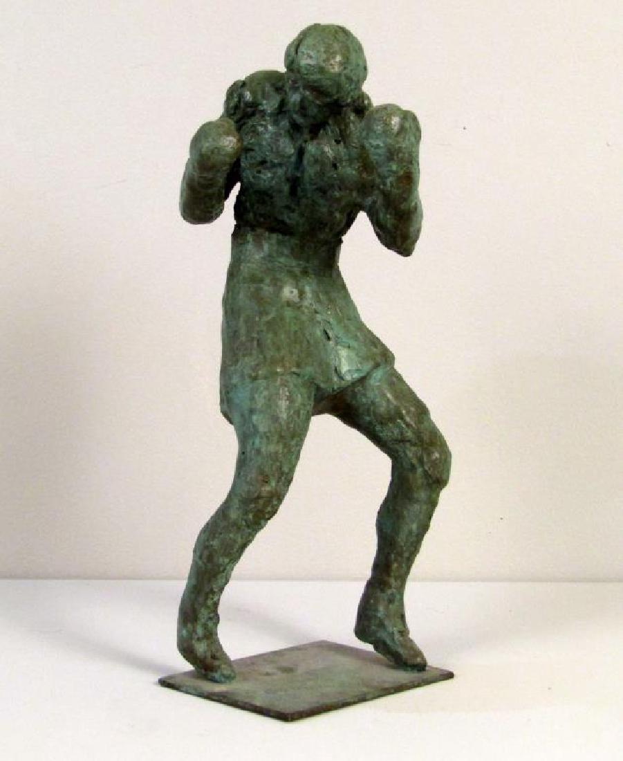 Paolo Corvino - Bronze Sculpture: Boxer. Signed at base. 5.5W X 14"H"
