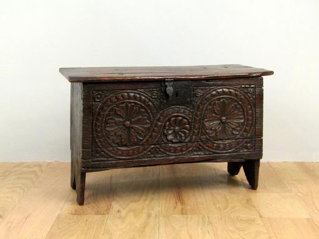 Antique Oak Diminutive Blanket Chest (1 of 6)