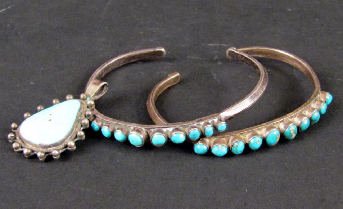3 Silver and Turquoise Jewelry (1 of 4)