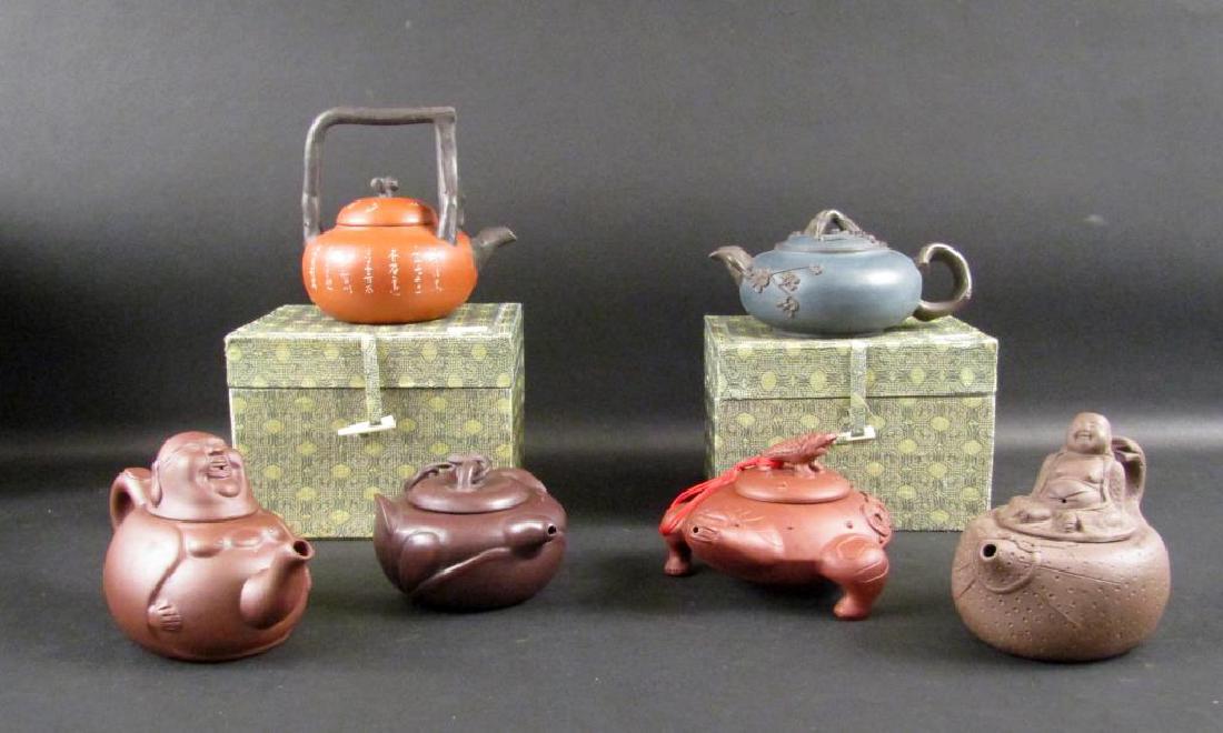6 Recent Yixing Teapots (1 of 10)