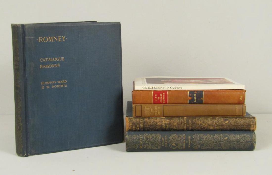 6 Books On George Romney: Catalogue Raissonne', 'Essays Diaries', and 'Essay Diary' etc. Essays and image plates.