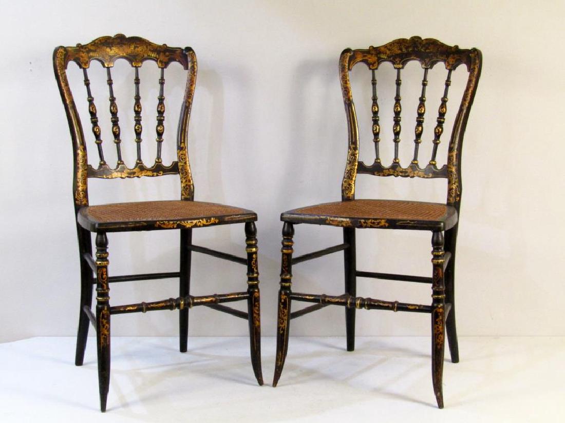 Pair Victorian Ballroom Side Chairs (1 of 4)