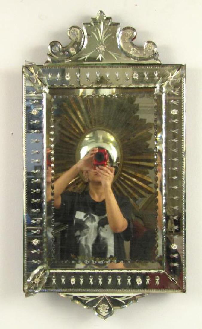 Small Antique Venetian Mirror (1 of 7)