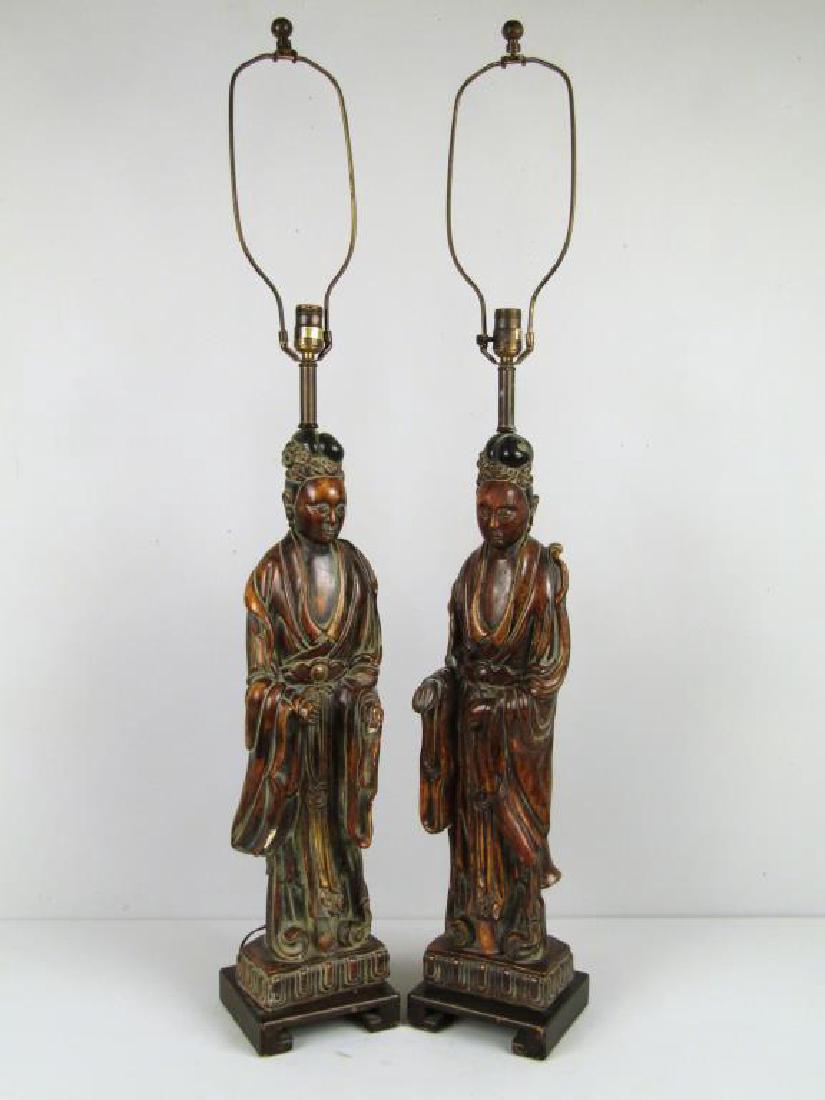 Pair Frederick Cooper Figural Lamps (1 of 5)