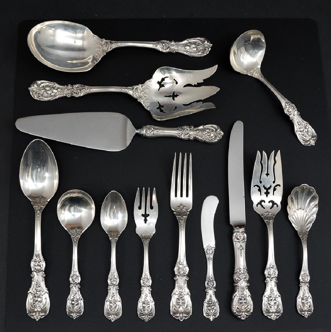 Reed & Barton sterling flatware, "Francis 1st" for 12 (1 of 2)