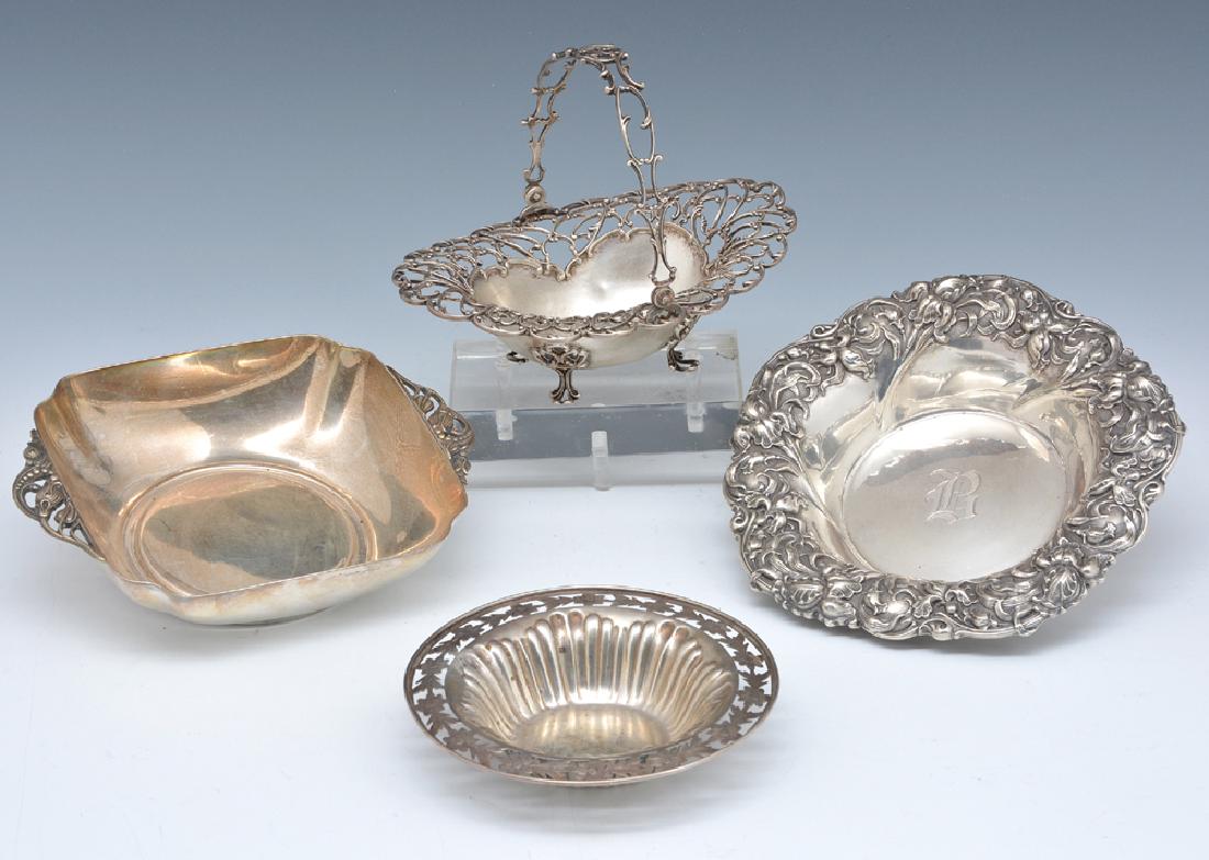 4 Sterling pieces: bowls and basket (1 of 1)