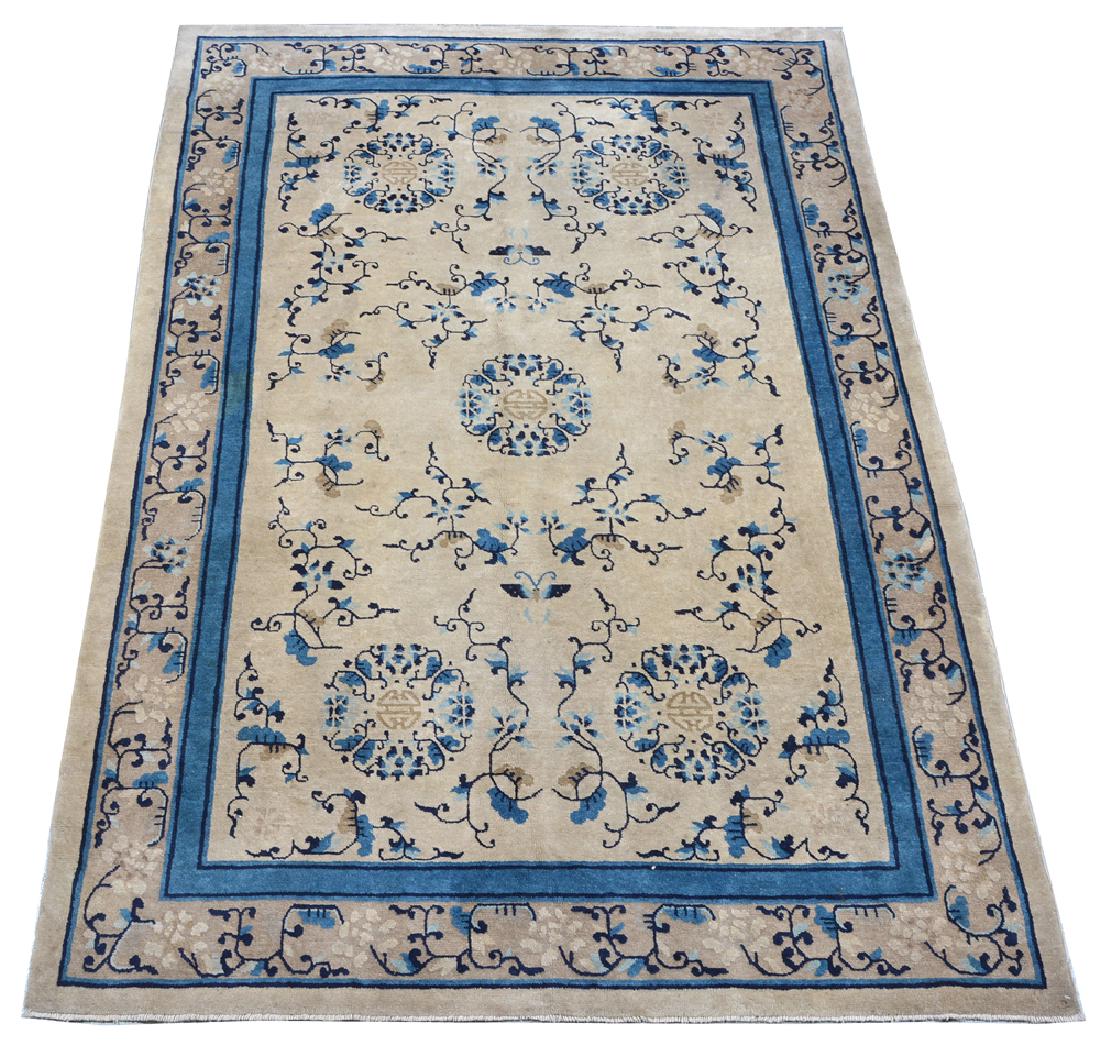 Chinese Peking carpet, appx 8'8" x 6' (1 of 4)