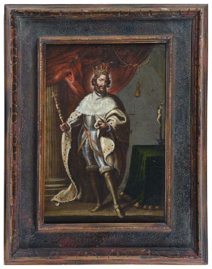 French school, King Hugh Capet (940-996), 17th/18th c (1 of 3)