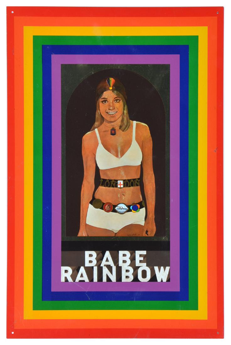 Peter Blake, Babe Rainbow, color screenprint on tin (1 of 2)