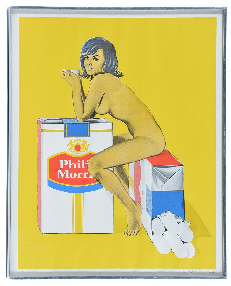 Mel Ramos, Philip Morris, color screenprint (1 of 2)