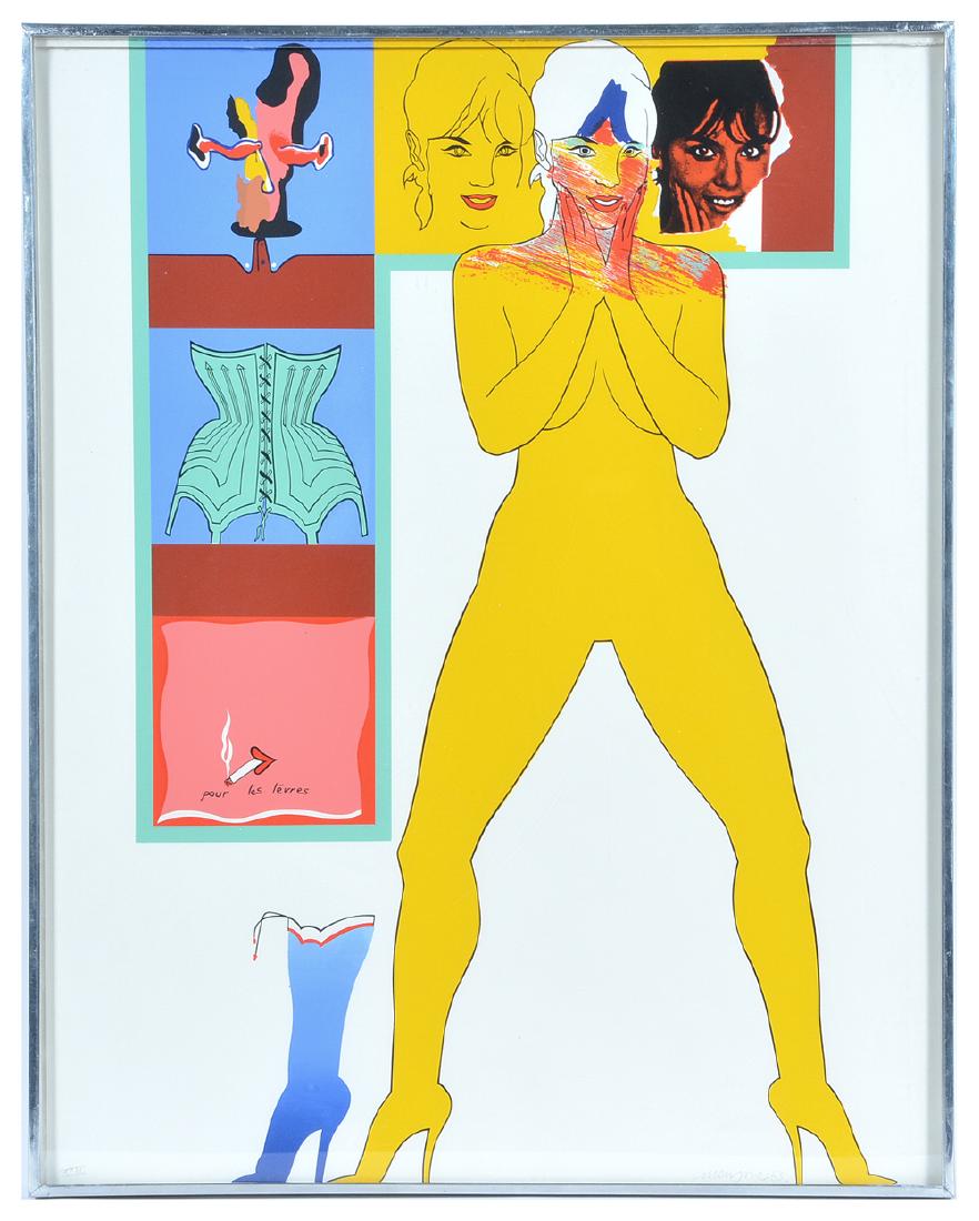 Allen Jones, For the Lips, color screenprint (1 of 3)