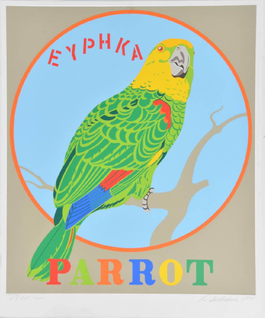 Robert Indiana, Parrot, color screenprint (1 of 2)