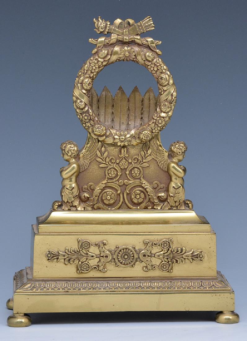 French Empire Gilt Bronze Pocket Watch Holder, 19th c (1 of 1)
