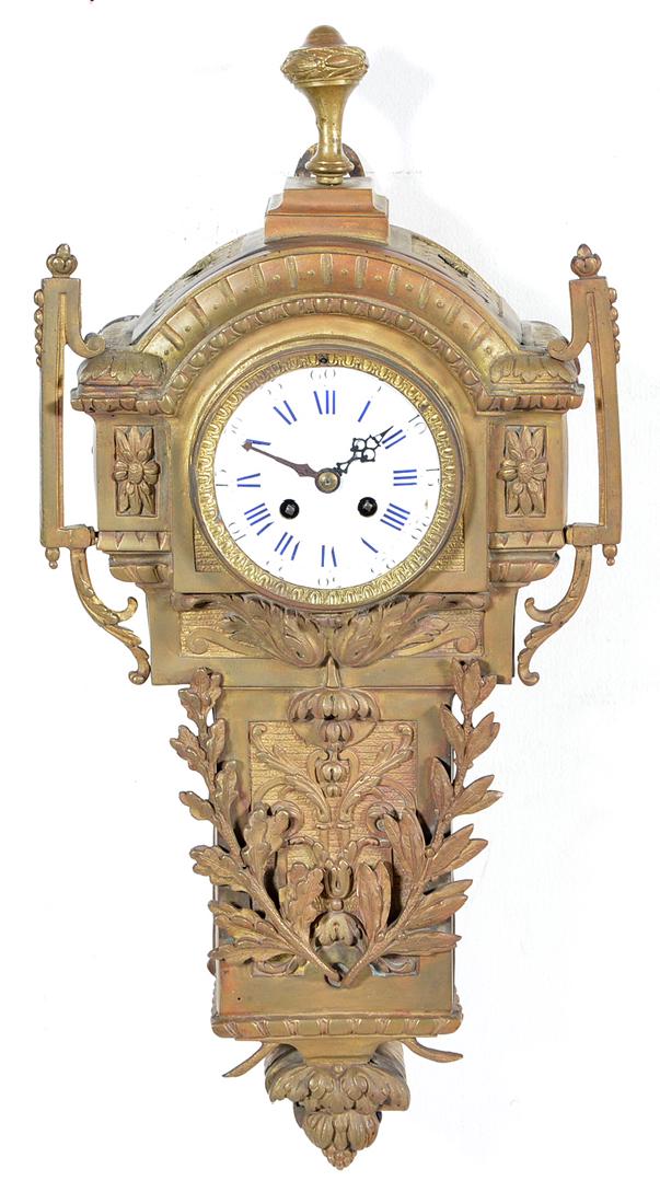 Gilt bronze neoclassical bracket clock (1 of 1)