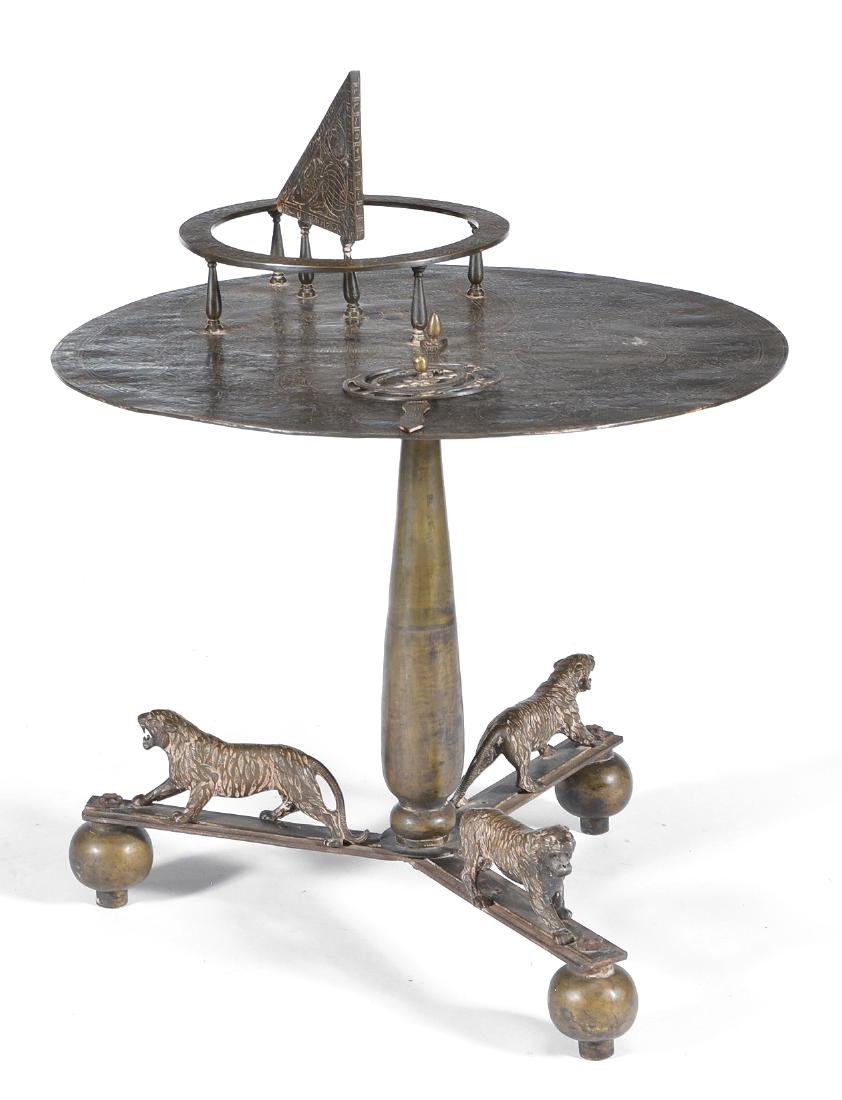Persian brass astrolabe table (1 of 2)