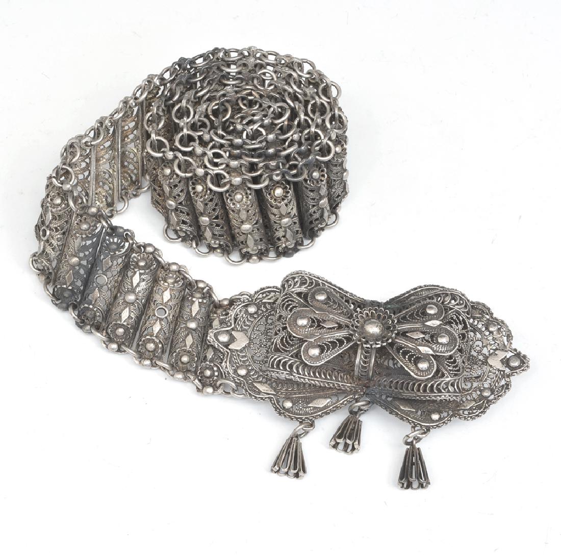 Near Eastern silver belt and buckle (1 of 1)